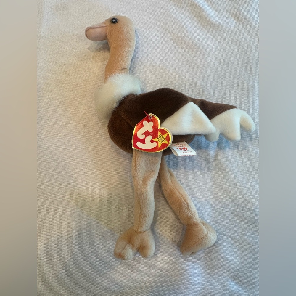 Ty Beanie Baby Stretch Ostrich with Tags